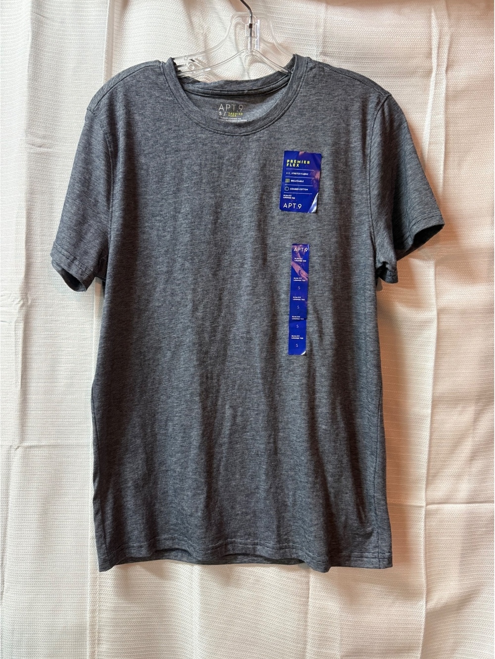 APT. 9 Premier Flex Men's Slim Fit Lounge T-Shirt Gray Size Small